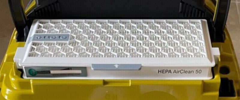 HEPA AirClean 50 Filter in einem Miele Staubsauger